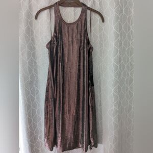 NWT Express Rum Raisin Sequin Mini Dress Size M Backless Cocktail